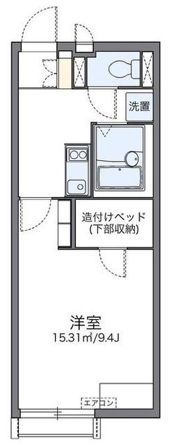 レオネクストアゼリアコート(1K/1階)の間取り写真