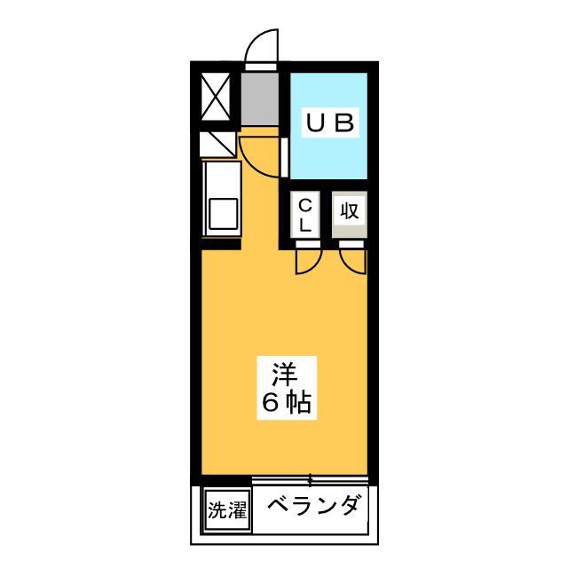 コーポラス・マキ(ワンルーム/1階)の間取り写真
