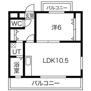 エトワール白金(1LDK/1階)の間取り写真
