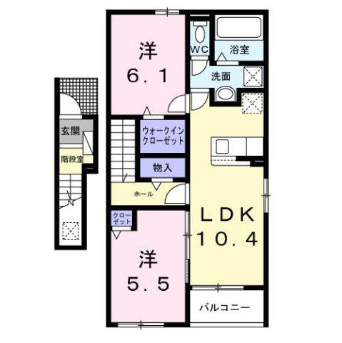 グランフェリーチェ(2LDK/2階)の間取り写真