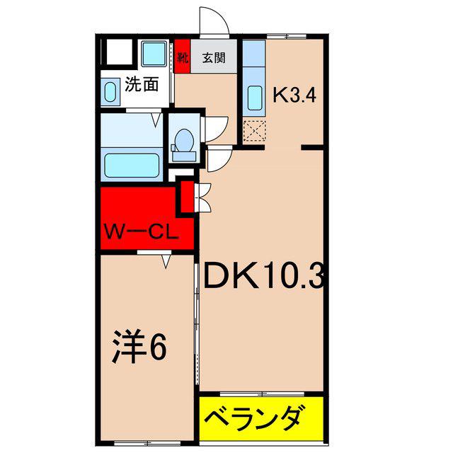 JR飯田線 切石駅 徒歩35分 2階建 築12年(1LDK/1階)の間取り写真