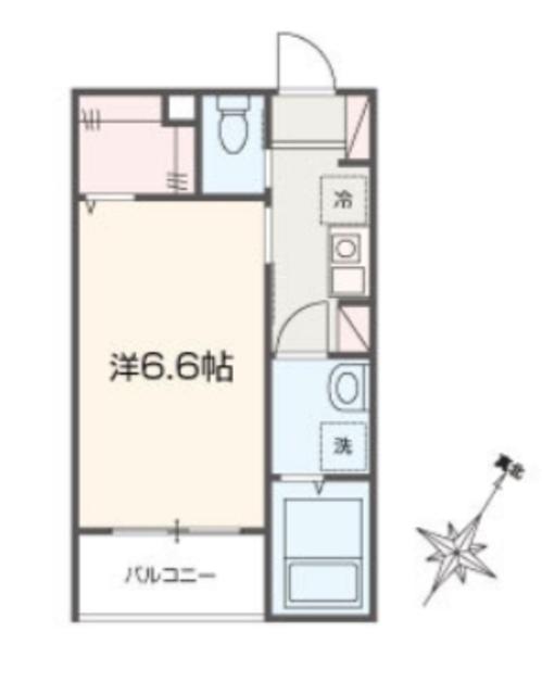 MELLAS相武台前IV(1K/3階)の間取り写真