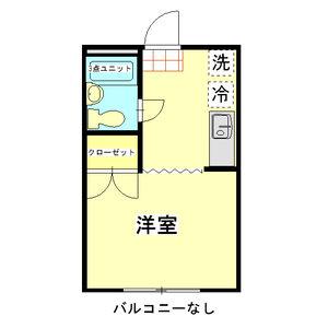 第2アベニュー八木(1K/1階)の間取り写真