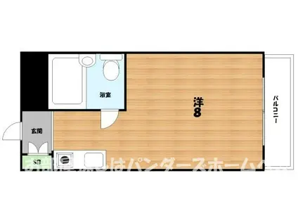 トークプラザ(ワンルーム/3階)の間取り写真