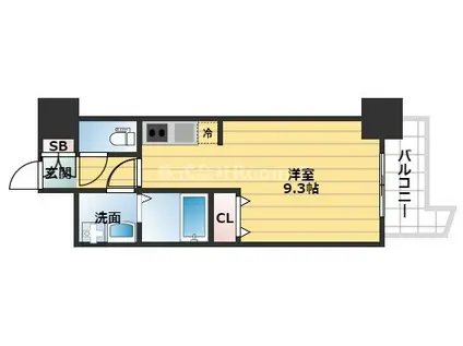 プライムアーバン松屋町(ワンルーム/7階)の間取り写真