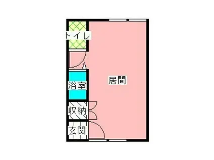 コンノハイツ(ワンルーム/2階)の間取り写真