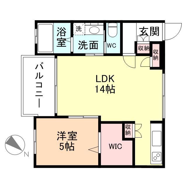 プルミエールU(1LDK/3階)の間取り写真