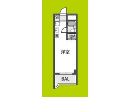 ラ・レジダンス・ド・京橋(ワンルーム/9階)の間取り写真