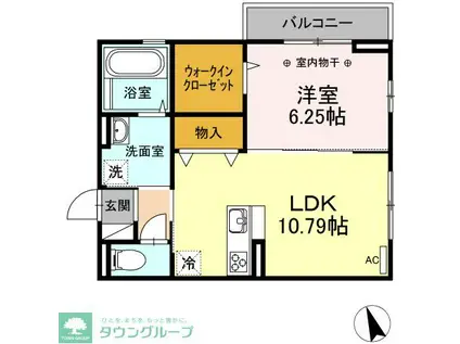 ルミエールI(1LDK/3階)の間取り写真
