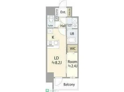 エスリード金山ル・グラン(1LDK/7階)の間取り写真