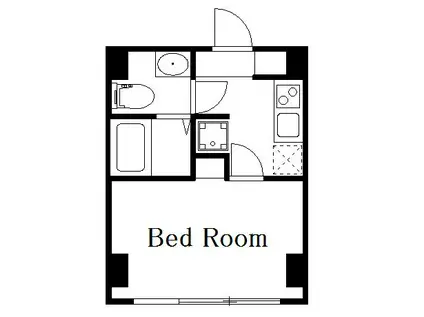 DECOR RESIDENCE田原町(1K/3階)の間取り写真