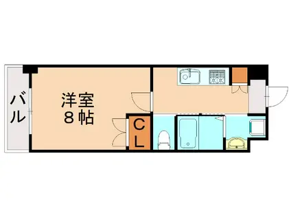 NO.102 CLUB ORIENT BLD(1K/5階)の間取り写真