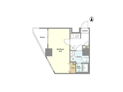 アルファコート蕨4(1K/6階)の間取り写真