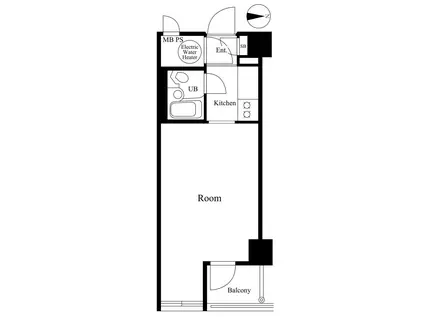 シャルマン赤坂(ワンルーム/3階)の間取り写真