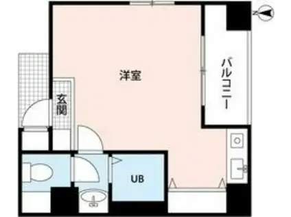 ビクトワーレ(1K/2階)の間取り写真