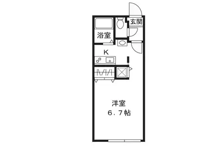 MODULOR三軒茶屋II(1K/3階)の間取り写真