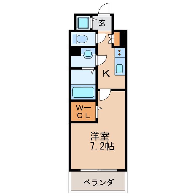 エスリード栄 THE PARK(1K/10階)の間取り写真