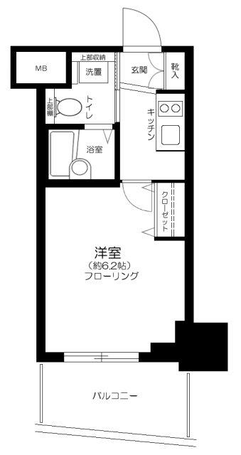 フェニックス板橋大山(1K/5階)の間取り写真