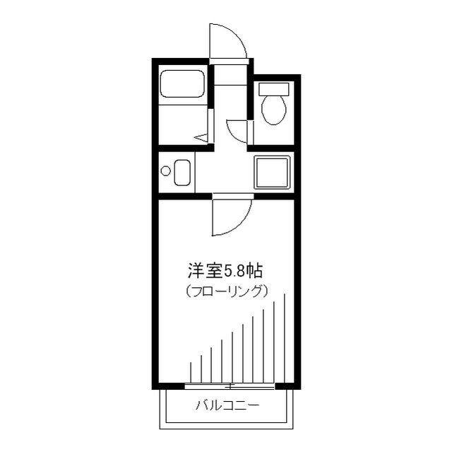 パステルクルール(1K/1階)の間取り写真