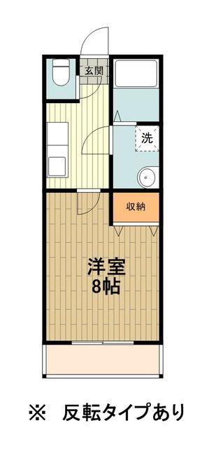グランヒルズ八王子(1K/3階)の間取り写真