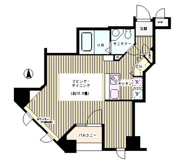 KS麹町(ワンルーム/2階)の間取り写真