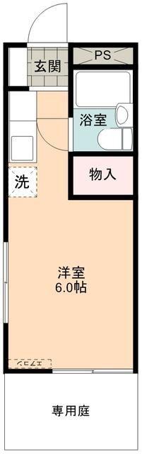 第二ヨシトモ(ワンルーム/1階)の間取り写真