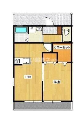 プルマージュ(1LDK/1階)の間取り写真