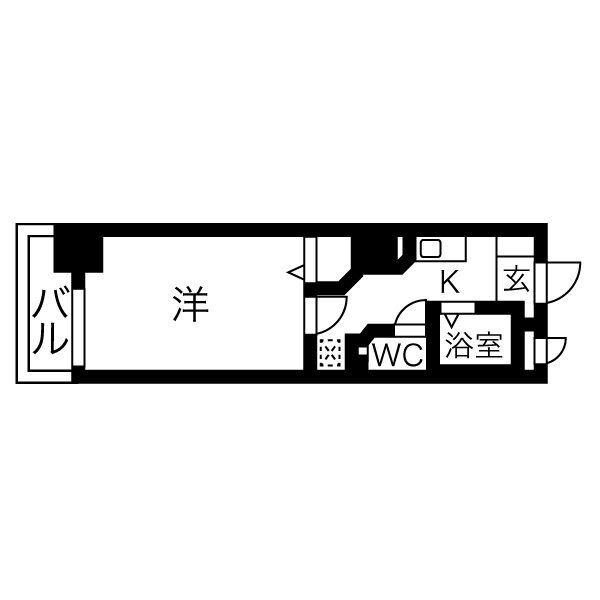 グレイス吹上(1K/4階)の間取り写真