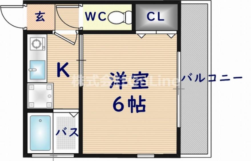 富士屋マンション(1K/2階)の間取り写真