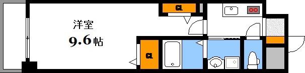 7TH FLAG 己斐本町(1K/5階)の間取り写真