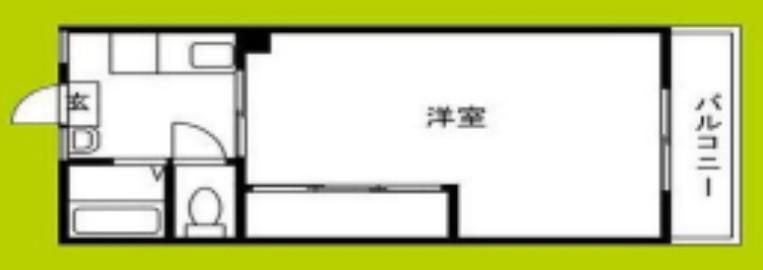 下野マンション(1LDK/4階)の間取り写真