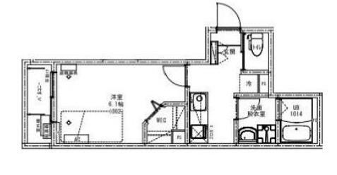 KEIAI RESIDENCE 北野(1K/3階)の間取り写真