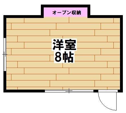 東武伊勢崎線 梅島駅 徒歩15分 3階建 築47年(ワンルーム/1階)の間取り写真