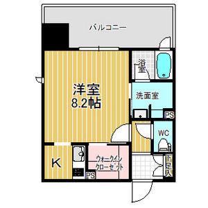 エスペランサ葵(1K/10階)の間取り写真