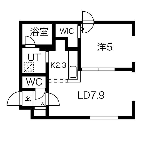 FROM PREMIERE(1LDK/3階)の間取り写真