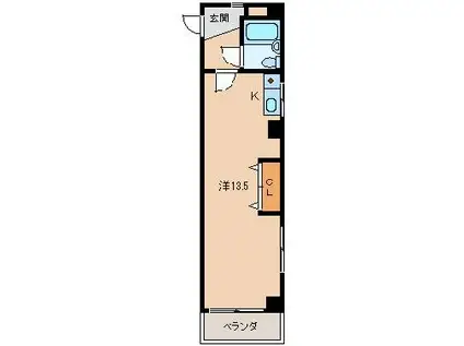 イーストアベニュー和歌山(ワンルーム/6階)の間取り写真