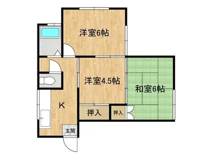 ルミナーレ(3K/1階)の間取り写真