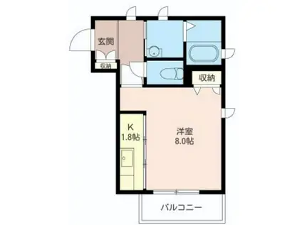 HM-HOUSE(1K/3階)の間取り写真