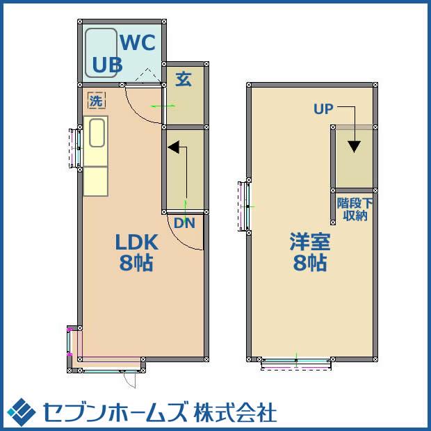 サンコート新札幌(1LDK/2階)の間取り写真