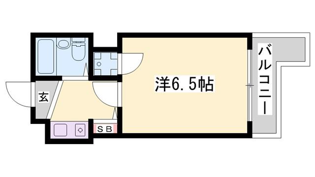 ベルトピア手柄I(1K/3階)の間取り写真
