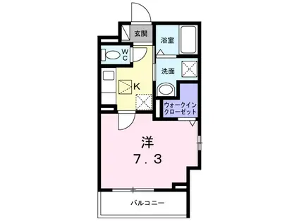 メゾンパンジー(1K/1階)の間取り写真