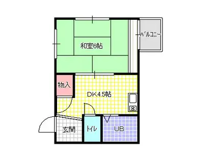 センチュリー寝屋川(1K/3階)の間取り写真