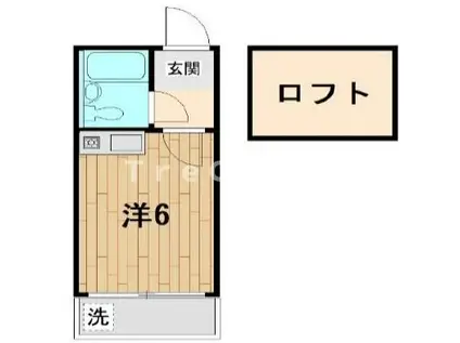 ライフピアトパーズ(ワンルーム/1階)の間取り写真
