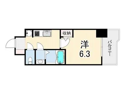 グランドプレア(1K/3階)の間取り写真