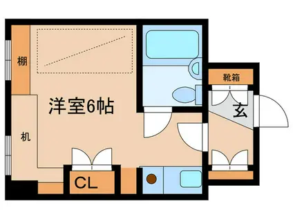 カサフォルテ(ワンルーム/6階)の間取り写真