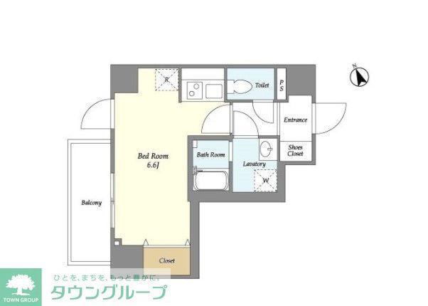 N-STAGE NERIMAKITAMACHI(ワンルーム/5階)の間取り写真