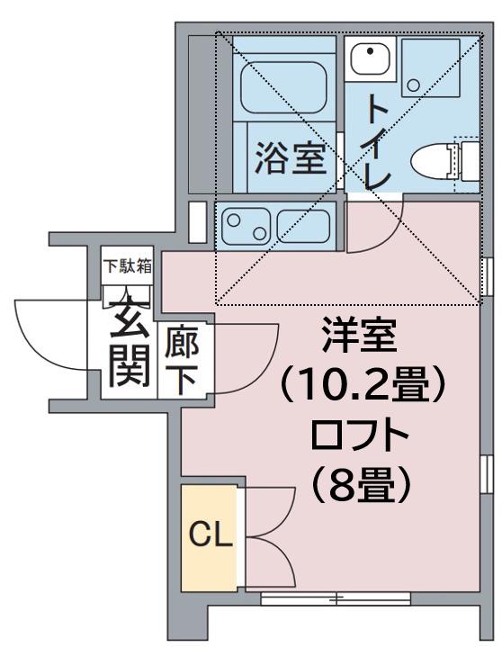 アーバン栄(ワンルーム/10階)の間取り写真