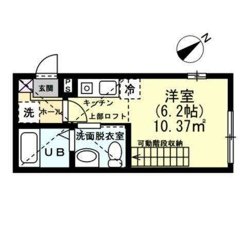 BRICK HOUSE横浜(ワンルーム/1階)の間取り写真