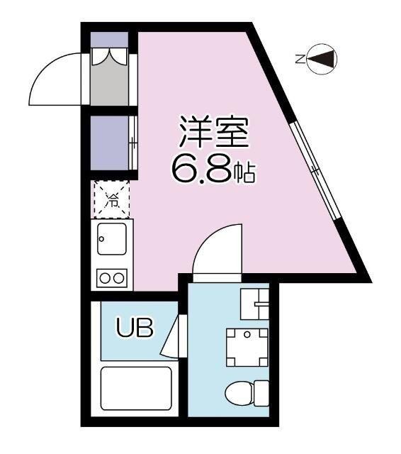 HIGASHI・NIPPORI・PRESS(ワンルーム/1階)の間取り写真