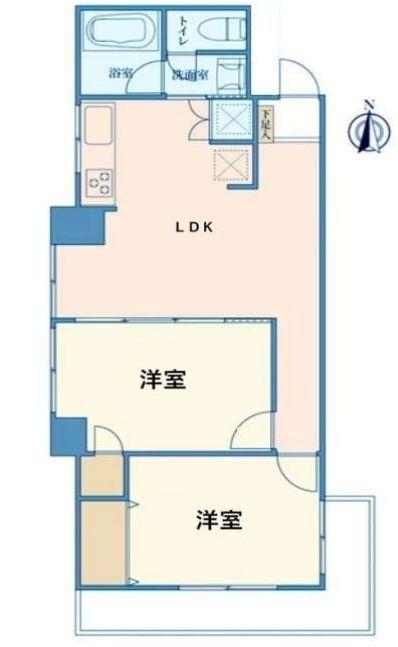 MAC川崎コート(2LDK/5階)の間取り写真